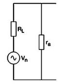 Влияние анодного сопротивления на величину шума, генерируемого в резисторе
анодной нагрузки